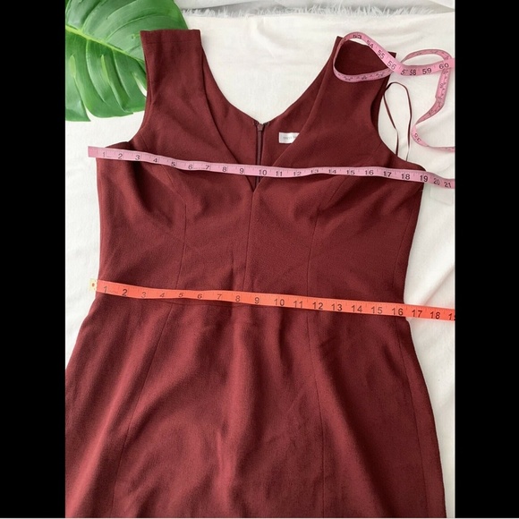 EUC $288 Dress the Population Sandra Trumpet Gown burgundy [ PLUS SZ XXL‎ ] - Picture 3 of 11